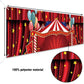 Dotooma 118 X 20 Inches Red Circus Carnival Yard Banner Sign Red Tent Star Balloon Banner Children Circus Theme Birthday Party C
