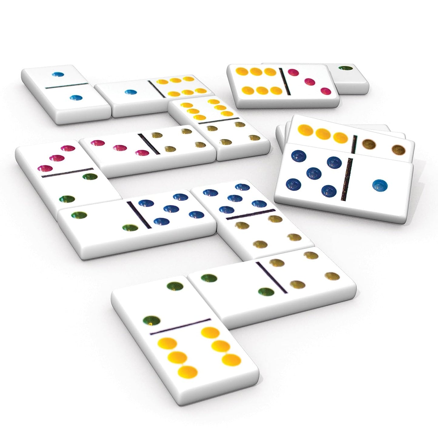 Junior Learning Six Dot Dominoes Educational Action Games, Multi