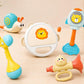 Jollyora 5 Piece Kids Musical Instrument Set With Rattle, Trumpet And Tambourine, Cartoon Sound Making Music Toy Kit For Early L
