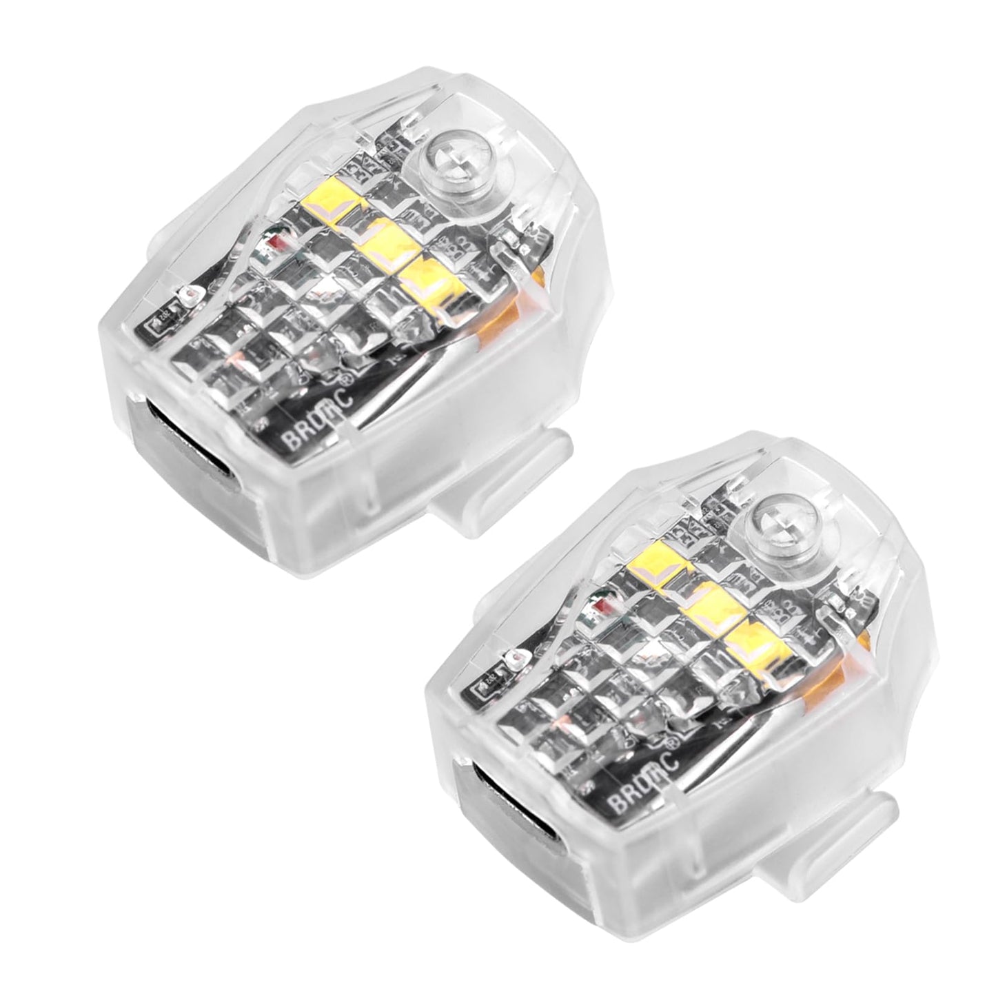 HeiyRC Air 3S Drone Strobe Light, Night Flight FAA Anti Collision Rechargeable LED Lamp for DJI Neo, Avata, Mini 3 Pro, Air 3, 2S, Mavic Mini 2 SE, Mavic 3 Accessory (2pcs) -Like New