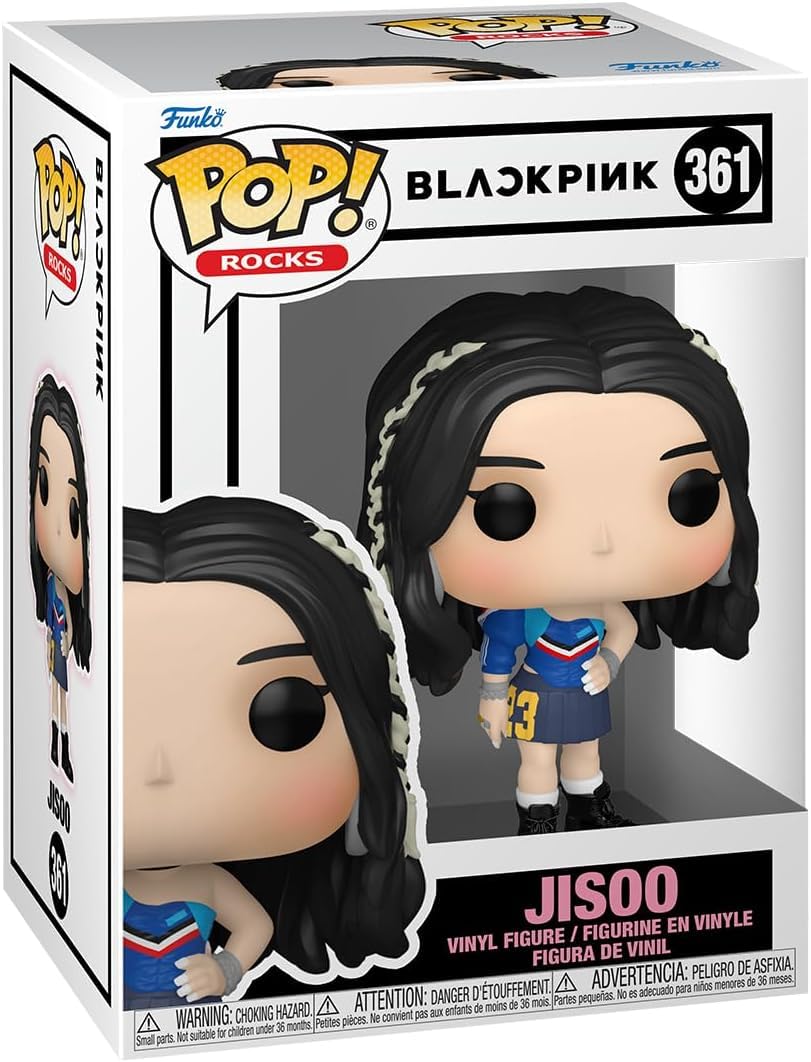 Pop Rocks: Blackpink - Jisoo Funko Vinyl Figure (Bundled With Compatible Box Protector Case), Multicolored, 3.75 Inches