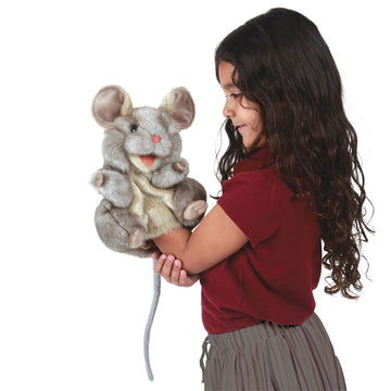 Folkmanis Gray Mouse Hand Puppet