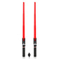 Light up Saber Toy with Electronic Lights and Sound Effect for Kids and Adults, Double-Bladed Red LED Retractable Force FX Light