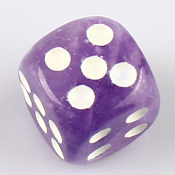 Natural Hand Carved Gemstone Dices, 15Mm/0.59In, 6 Sided, Rock Crystal