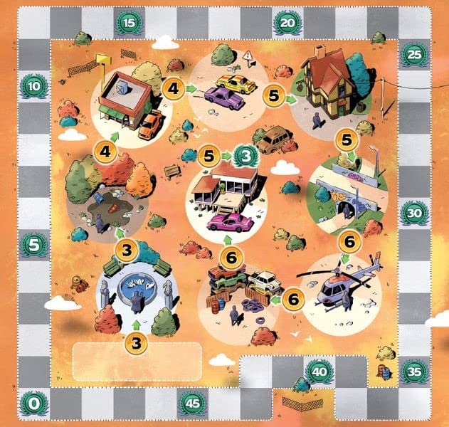 Matagot Bad Company Board Game - Gang Heist Strategy Game for 1-6 Players, Ages 8+, Multicolor, Average Playtime 30-45 Minutes