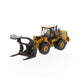 Diecast Masters CAT Caterpillar 972M Wheel Loader with Log Fork and Operator High Line Series 1/87 (HO) Scale Diecast Model 8595