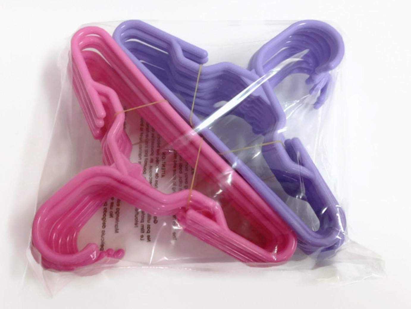 12 Pink And 12 Lavender Plastic Hangers For 18 Inch Dolls Fits 18 Inch Doll Clothes