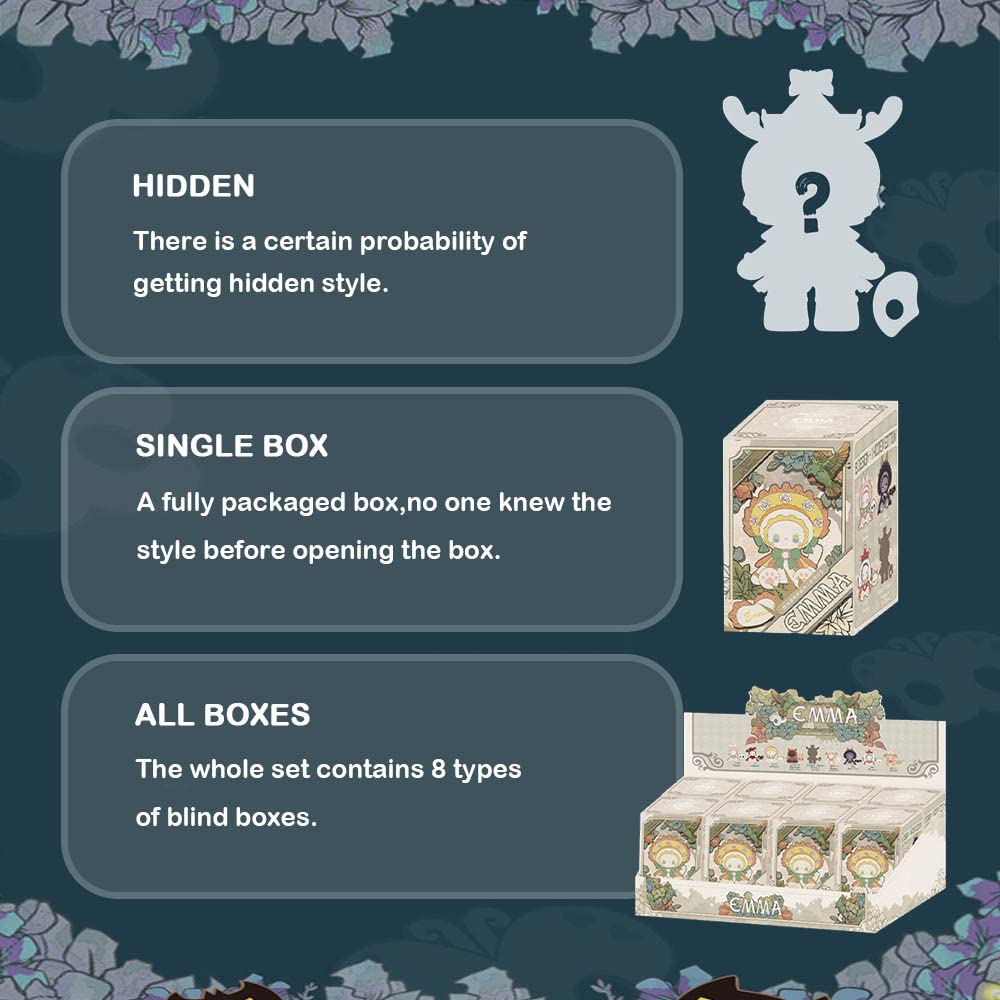 Beemai Emma Secret Forest Masked Masquerade Series 1Pc Random Design Cute Figures Collectible Toys Birthday Gifts