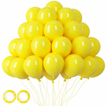 Voircoloria 105Pcs Yellow Balloons 12Inch Party Latex Balloons For Boys Girls Birthday Baby Shower Gender Reveal Wedding Sunflow