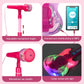 Takihon Guitar And Microphone Set For Kids,Guitar Toys With Music&Colorful Light,Adjustable Height Microphone With Stand,Karaoke