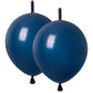 Adido Eva Link Balloons Navy Blue 6 Inch Latex Quick Linkale Balloon 80 Pcs For Birthday, Halloween, Christmas, Party Festival D