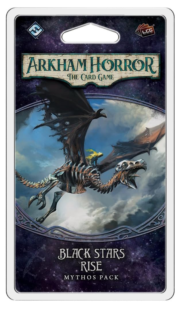 Arkham Horror The Card Game Black Stars Rise Mythos Pack - Face The Madness On Mont Saint-Michel! Cooperative Living Card Game, Ages 14+, 1-4 Players, 1-2 Hour Playtime, Made By Fantasy Flight Games