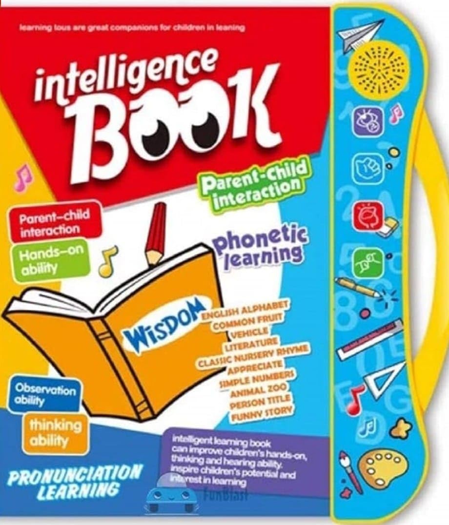 Interactive Intelligence Book for Kids, Phonetic Learning Educational Toy with Music and Sound, ParentChild Interaction, Graffi