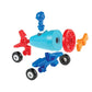 Learning Resources 1-2-3 Build It! Construction Set, 15 Pieces, Large, Multi-color, Model LER2840, Plastic