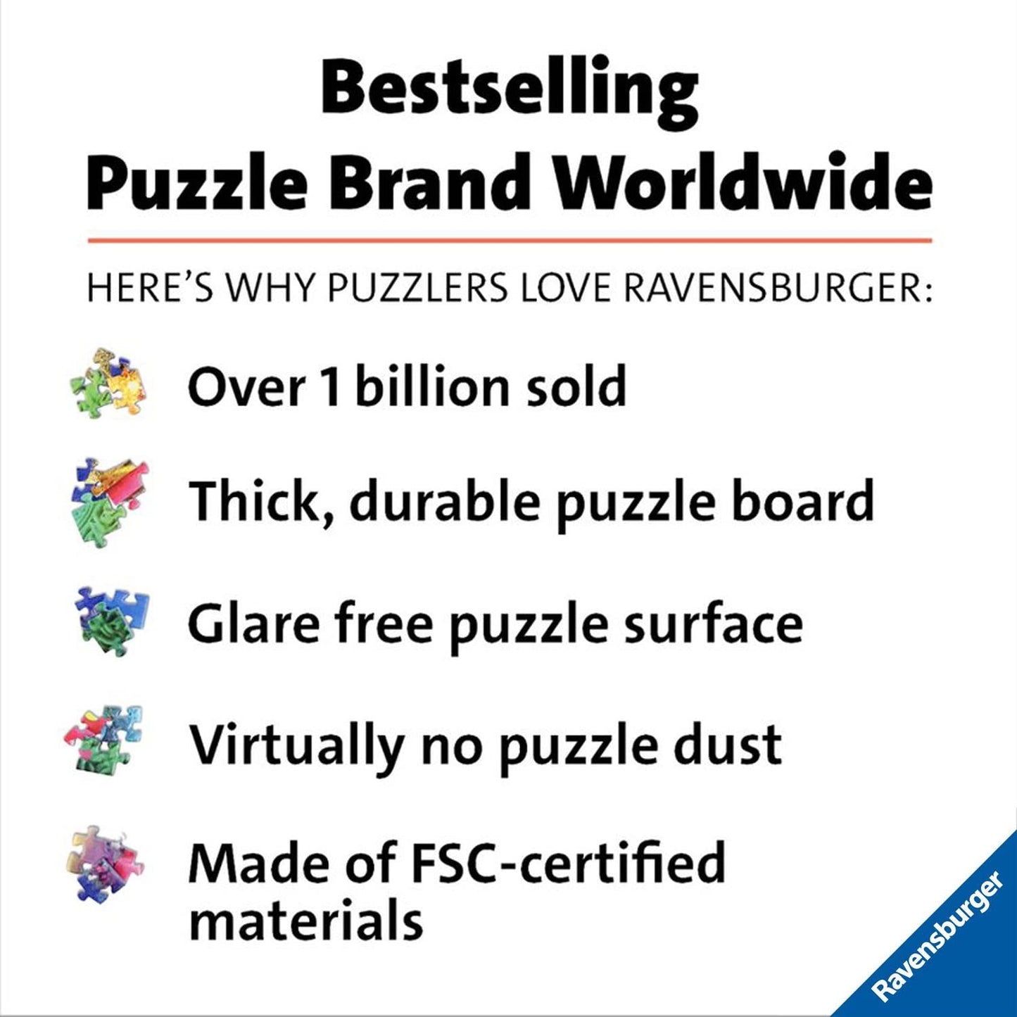 Ravensburger Bizarre Bookshop 2-1000 Piece Jigsaw Puzzle for mature-themeds | Unique Piece Design | Softclick Technology Ideal Gift for Puzzle Enthusiasts