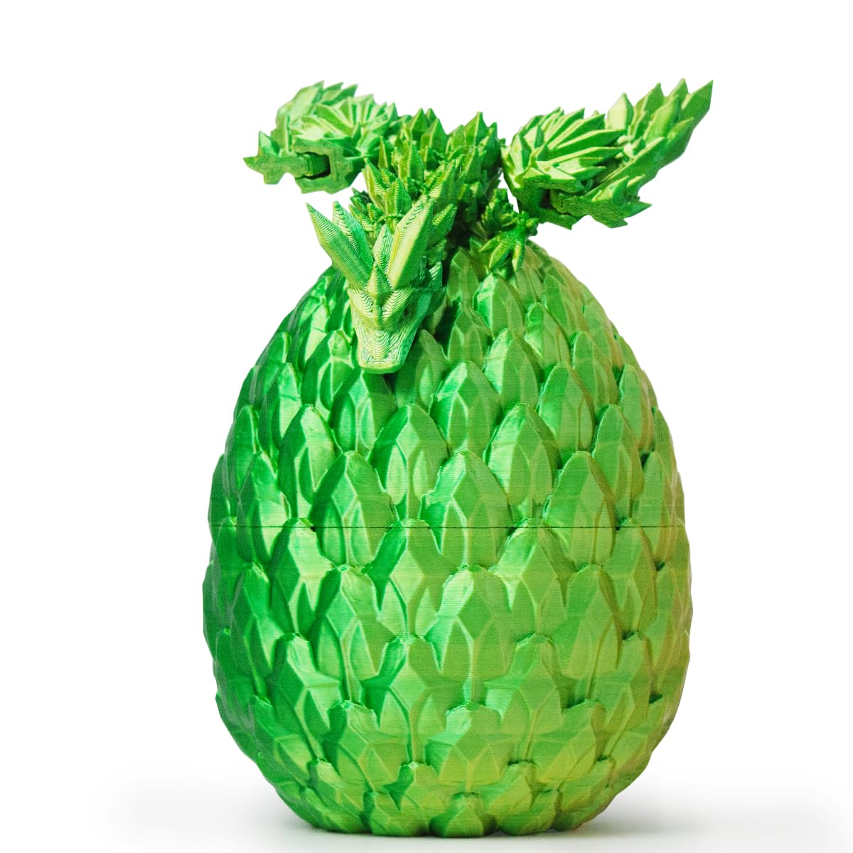 3D Printed Dragon Egg,Surprise Easter Basket Essentials with 12'' Flexible Crystal Dragon Inside,Executive Desk Toys,Easter Bask