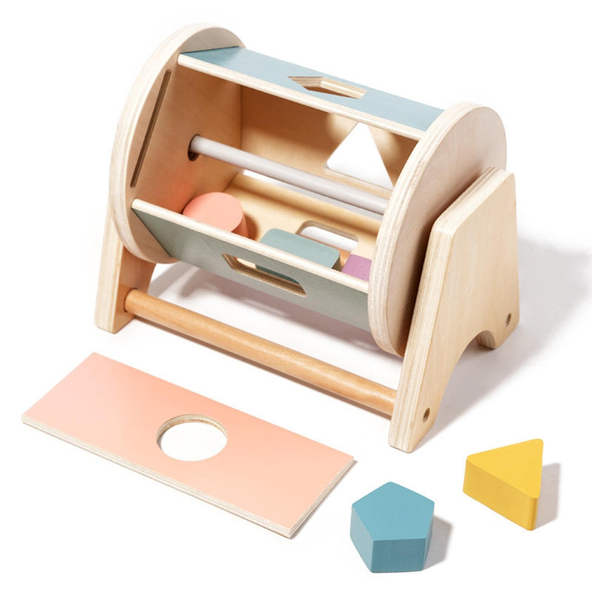 The Style Sutra Montessori Fine Motor Skill Roller Rotatable Drum For Boys Girls Infant Kids