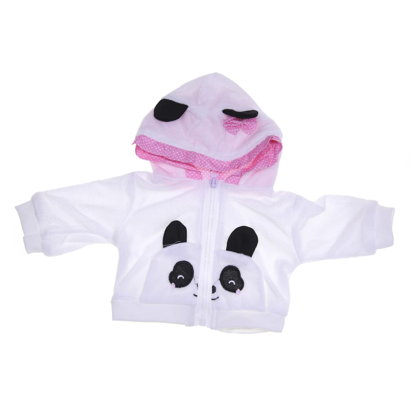 Reborn Baby Doll Clothes Panda 5-Piece Set 18 Inch Reborn Newborn Baby Girls Doll Panda Outfits Matching Accesories Clothing