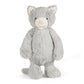 Jellycat Bashful Grey Kitty Cat Plush - Medium 12 Stuffed Animal, Soft Toy for Kids
