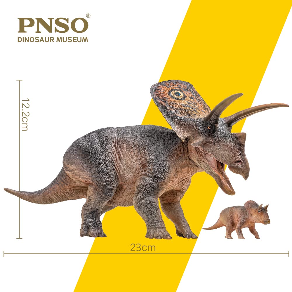 Pnso Dinosaur Museums Series (Torosaurus Aubrey&Dabei 1:35Scientific Art Model)