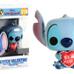 Funko Pop Stitch Valentine Collectible Figure, Multicolor, Resin Material