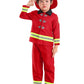 Seasons Fireman Role Play Costume, Red, Size 2T-4T
