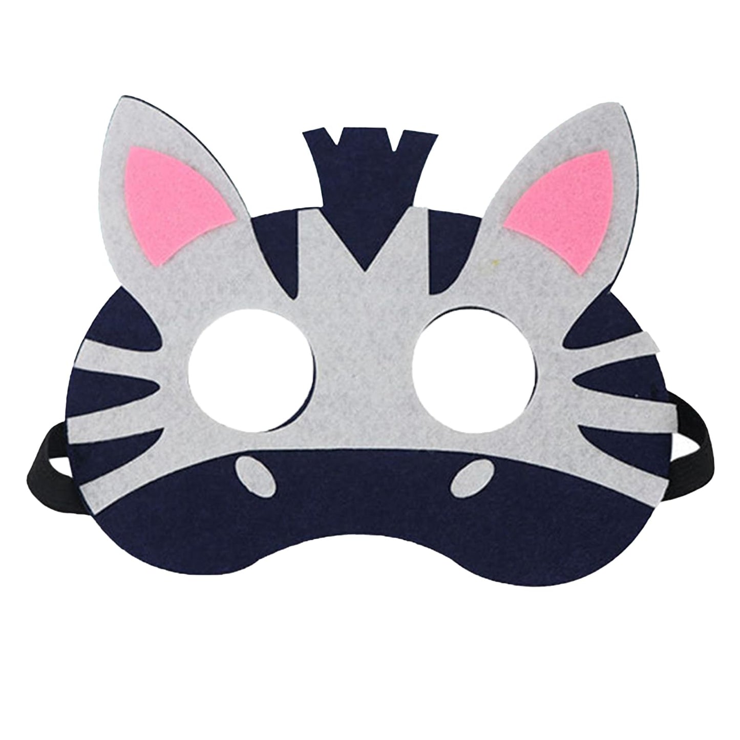 Jtnohx Felt Animal Masks, 10 Pcs Halloween Mask, Animal Costume For Birthday Party Supplies (Zebra Mask)