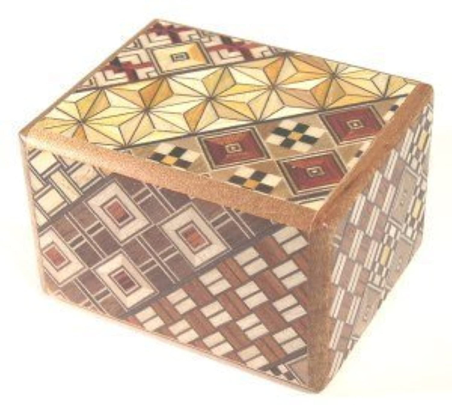 Japanese Puzzle Boxes Koyosegi Puzzle Box 2 Sun - 7 Step, Small, Multicolor, Paper Material