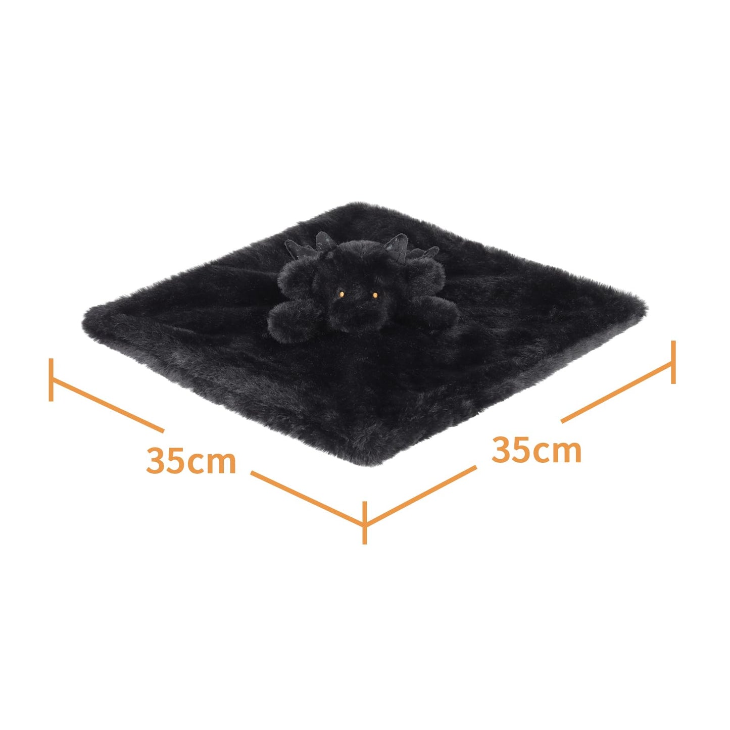 Apricot Lamb Black Dragon Soft Loveys For Babies, Security Blanket For Baby Boy And Girl, 13.8 Inches For Infant And Toddlers