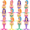 Liberty Imports 12 Pack Mermaid Dolls Pretend Playset - 6 Mini Figures Toy Bundle Set with Removable Accessories - Ideal for Kid