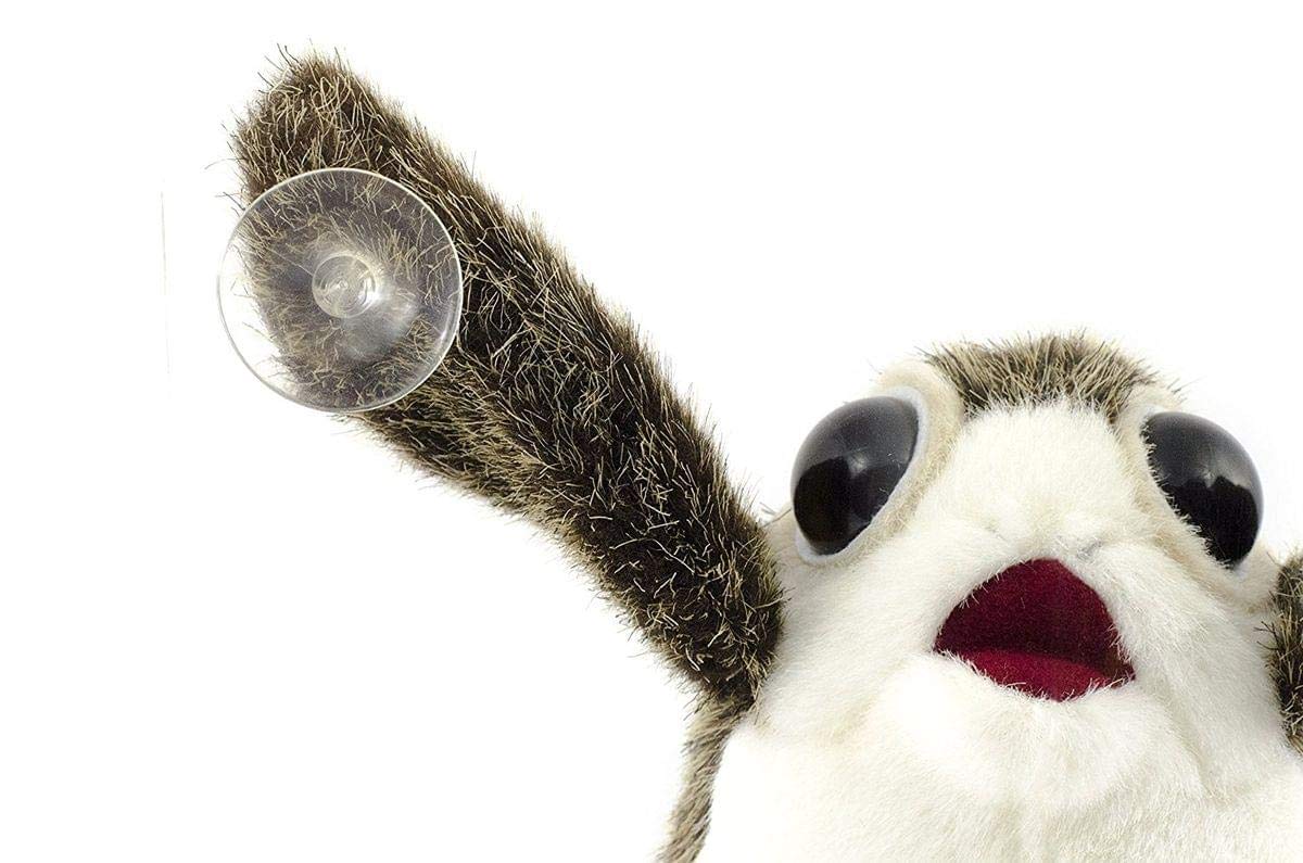STAR WARS Plush Porg Figure with Suction Cup - Model 58901, White and Brown