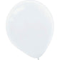 Amscan Plain Round Latex Balloons | White Silk | Pack Of 50 | Party Decor, 5'