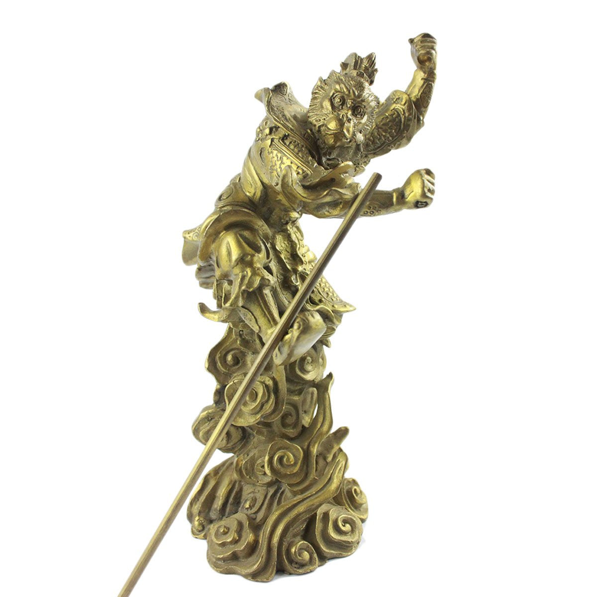 I-Mart Brass Monkey King Statue Figurine 5''