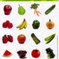 Eureka Fruits and Vegetables Photos Stickers
