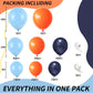 Orange Blue Balloons Garland Arch Kit Orange Navy Blue Balloon Arch Kit Orange Light Blue Latex Balloon Pearl Dark Blue Helium B