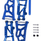 RCMYou RC Aluminum Front Rear Suspension A-Arms Upgrades Part for 1/10 Rustler VXL & XL-5 / Stampede VXL & XL-5 2WD,Alloy Arms H