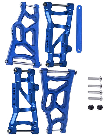 RCMYou RC Aluminum Front Rear Suspension A-Arms Upgrades Part for 1/10 Rustler VXL & XL-5 / Stampede VXL & XL-5 2WD,Alloy Arms H