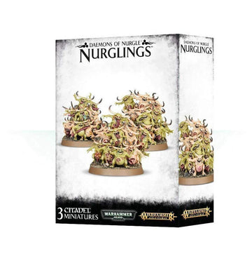 GAMES WORKSHOP 99129915037 Daemons of Nurgle Nurglings Plastic Kit, Black, 5.33 x 22.6 x 15.5 cm