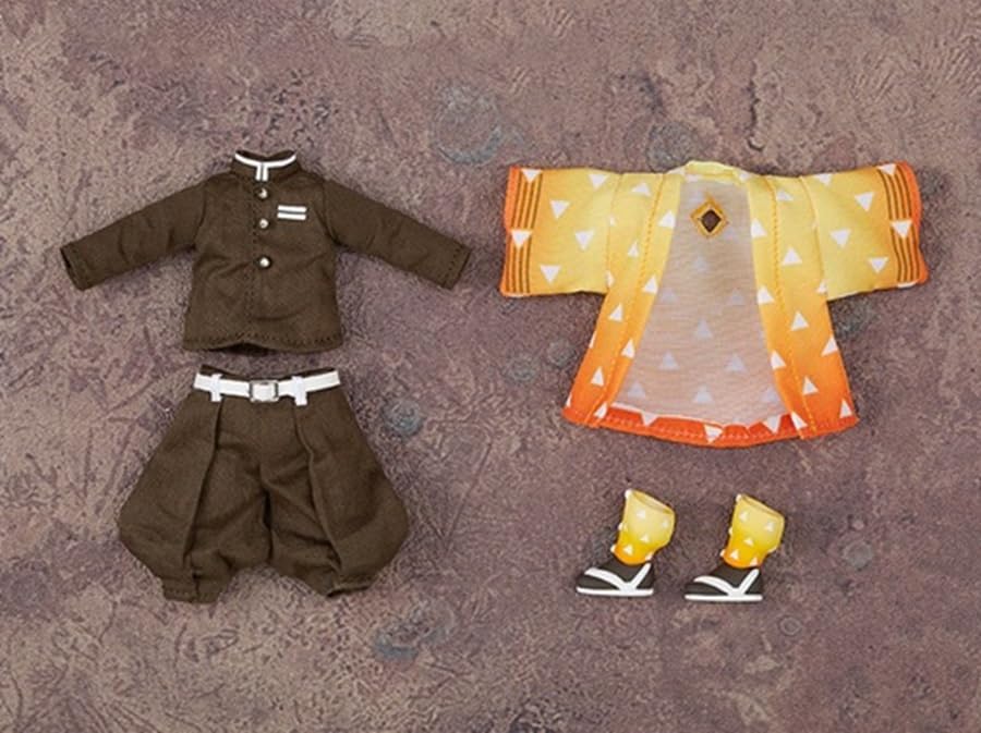 Good Smile Demon Slayer: Kimetsu No Yaiba: Zenitsu Agatsuma Nendoroid Doll Outfit Set, Multicolor