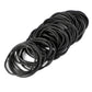Senkary 30 Pieces Silicone Jelly Bracelets Stretchy 80s Black Rubber Bracelets Gummy Wristbands for Party Favors, Adults, Women,