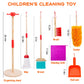 Meland Wooden Kids Cleaning Set - Toddler Pretend Play Toys With Toy Mop, Broom & House Cleaning Kit, Christmas Birthday Gift Fo