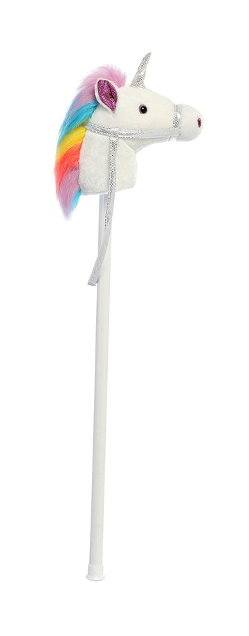 Aurora - Ride-On - 37' Giddy Up Stick Unicorn - White