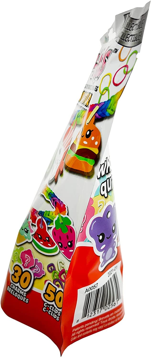 Rainbow Loom Loomi-Pals Food Collectible, Features 30 Mystery Cute Food Themed Charms and 600 Colorful Rubber Bands All in a RES