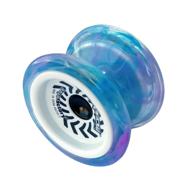 YoyoFactory Arrow advanced Beginner Yoyo Toy - Comes with Extra String & Pre Tied Finger Loop - Includes Bearings for Beginners to High Performance - Boys or Girls Ages 8+ Galaxy.