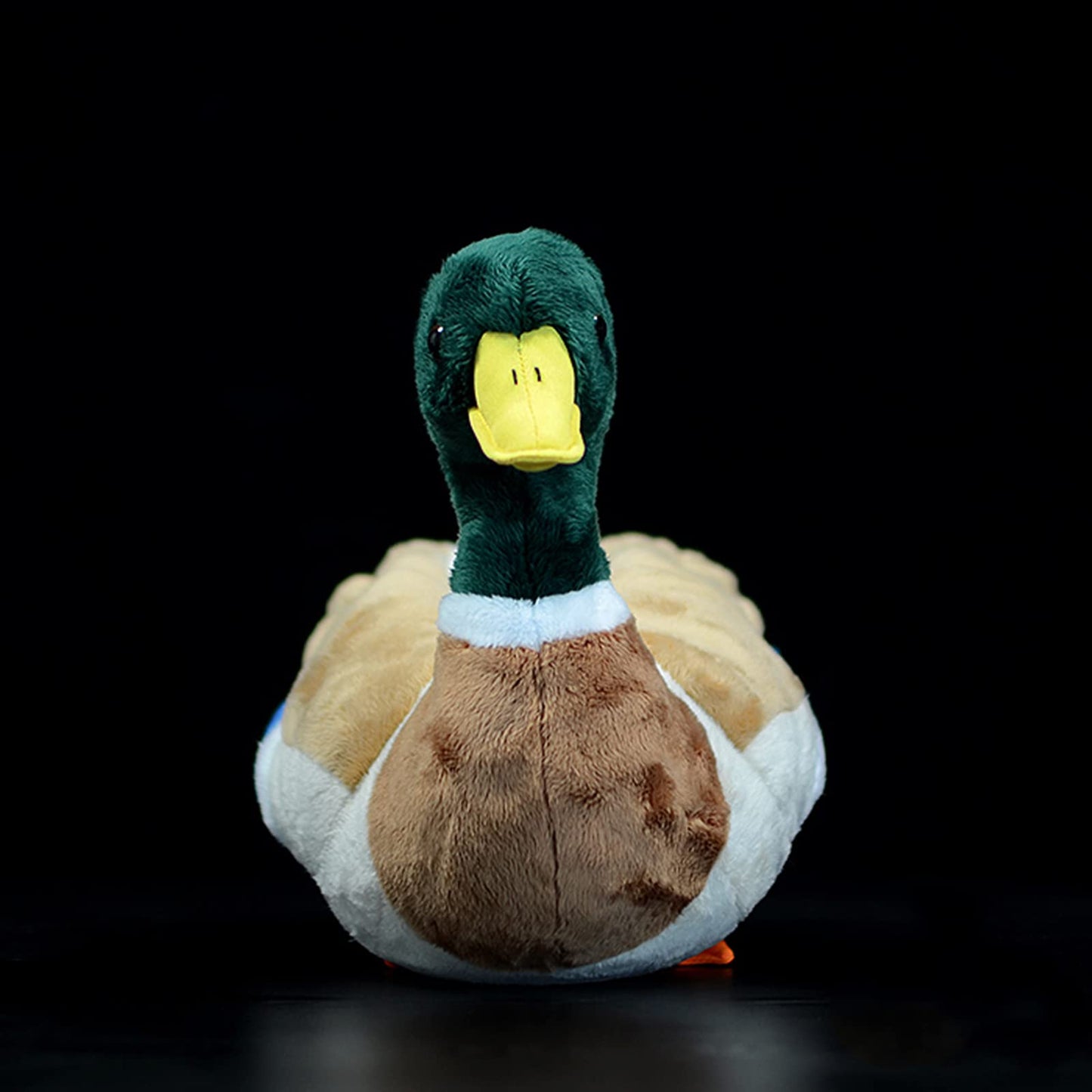 Double Bread 12' Mallard Duck Plush, Realistic Mallard Duck Stuffed Animal, Soft Lifelike Green Duck Toys Real Plushie Toy Gifts For Kids