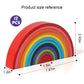 Montessori Rainbow Arch Building Blocks - 12-Piece Creative Stacking Toy for Kids, Multifunctional Educational Playset for Fine