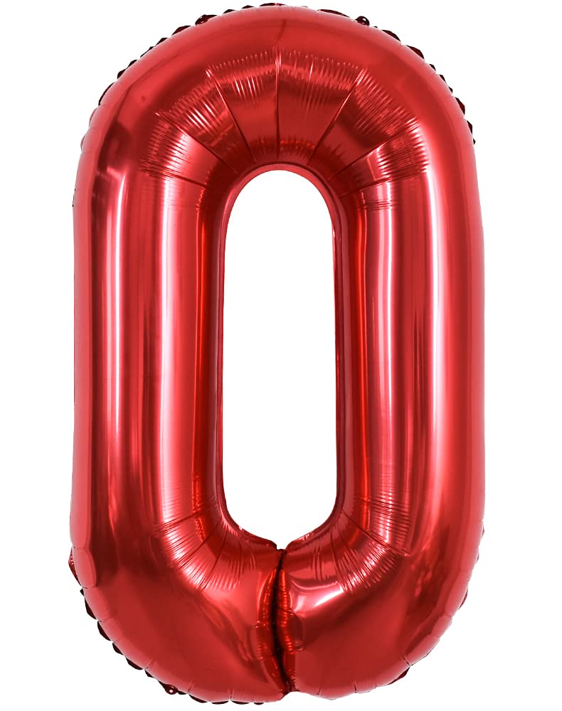 Toniful 40 Inch Large Bright Red Letter Balloons A-Z, Giant Jumbo Helium Foil Mylar Big Letter O Balloons For Birthday Party Ann