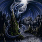 Ravensburger Puzzle 17105 Black Blue Dragon 1500 Pieces