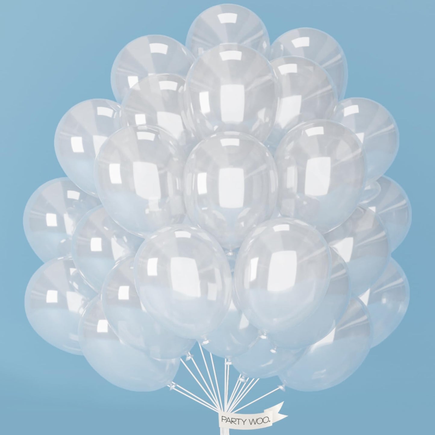Partywoo Clear Balloons, 50 Pcs 12 Inch Transparent Balloons, Clear Balloons For Balloon Garland Or Balloon Arch As Birthday Party Decorations, Wedding Decorations, Baby Shower Decorations, Clear-Y2