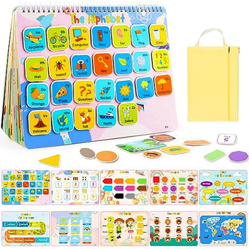 Montessori Kids Books Ages 3-5 Preschool Learning Toddler Activities, Educational Toys Autism Learning Materials Travel Sensory
